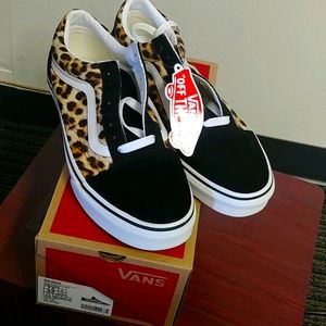 Brand new leopard print vans
